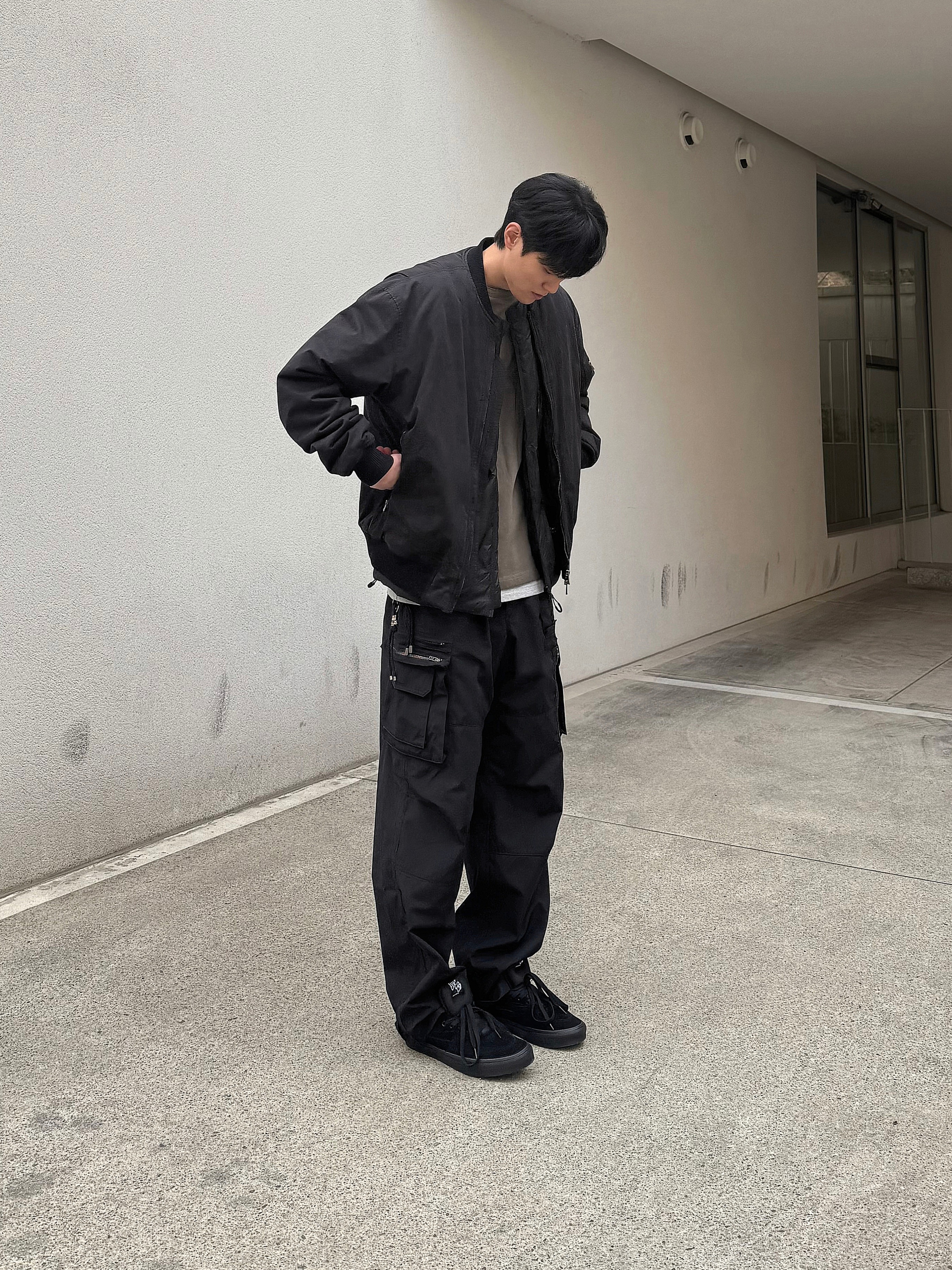 Vans Half Cab Black 착용 스타일 - 2