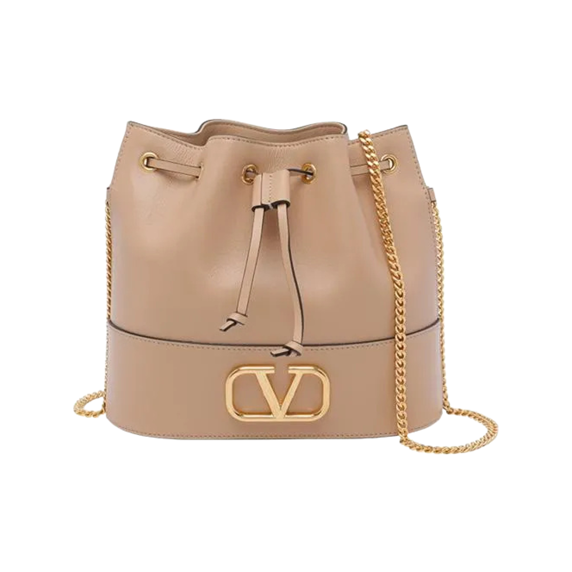 발렌티노 브이로고 시그니쳐 미니 버킷백 베이지(Valentino Vlogo Signature Mini Bucket Beige)