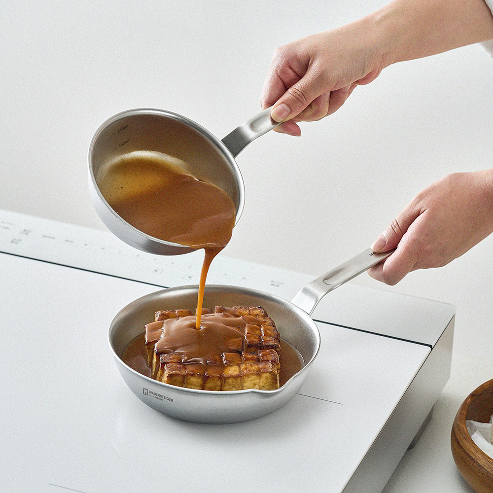 바겐슈타이거 로스탈 통3중 무연마 316 스텐 미니팬 16cm(WAGENSTEIGER Lostal 3-Ply Abrasive-Free 316 Stainless Steel Mini Pan (16cm)) - 5
