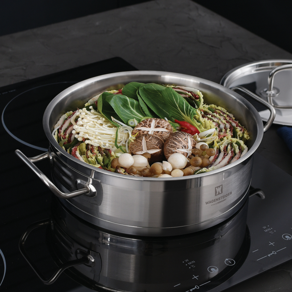 바겐슈타이거 스칼 IH 스텐 냄비 전골 26cm(WAGENSTEIGER S-KAL IH Stainless Pot Shallow Pot 26cm) - 3