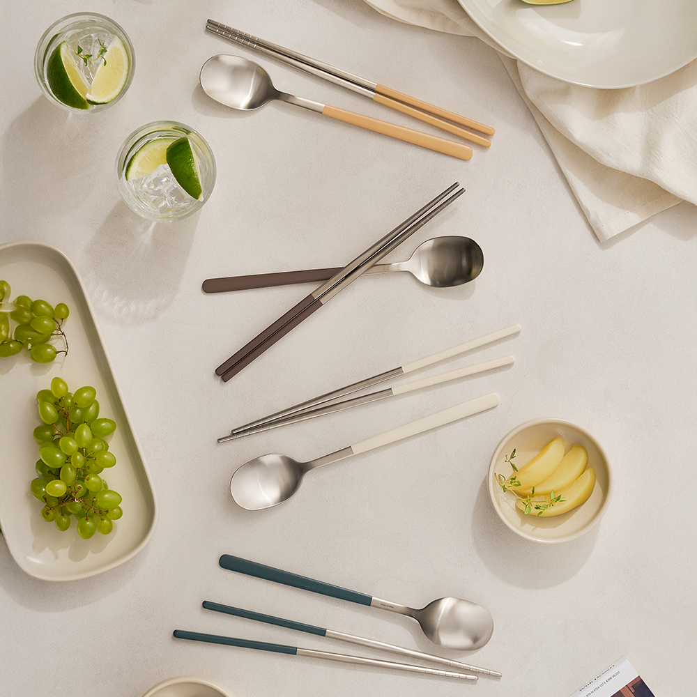 바겐슈타이거 스텐 304 데일로어 4종 컬러 수저세트(WAGENSTEIGER Stainless Steel 304 Daylor 4-Color Cutlery Set (Spoon & Chopsticks)) - 4