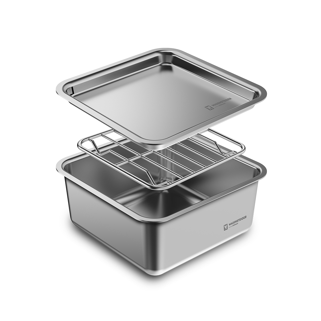 GUUDWA0489 WAGENSTEIGER Quatrat Stainless 304 Canister Shallow - S 450ml