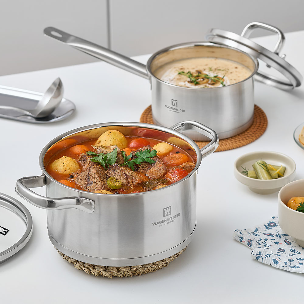바겐슈타이거 티프 IH 스텐 냄비 양수 22cm(WAGENSTEIGER TIFF IH Stainless Pot Double 22cm) - 4