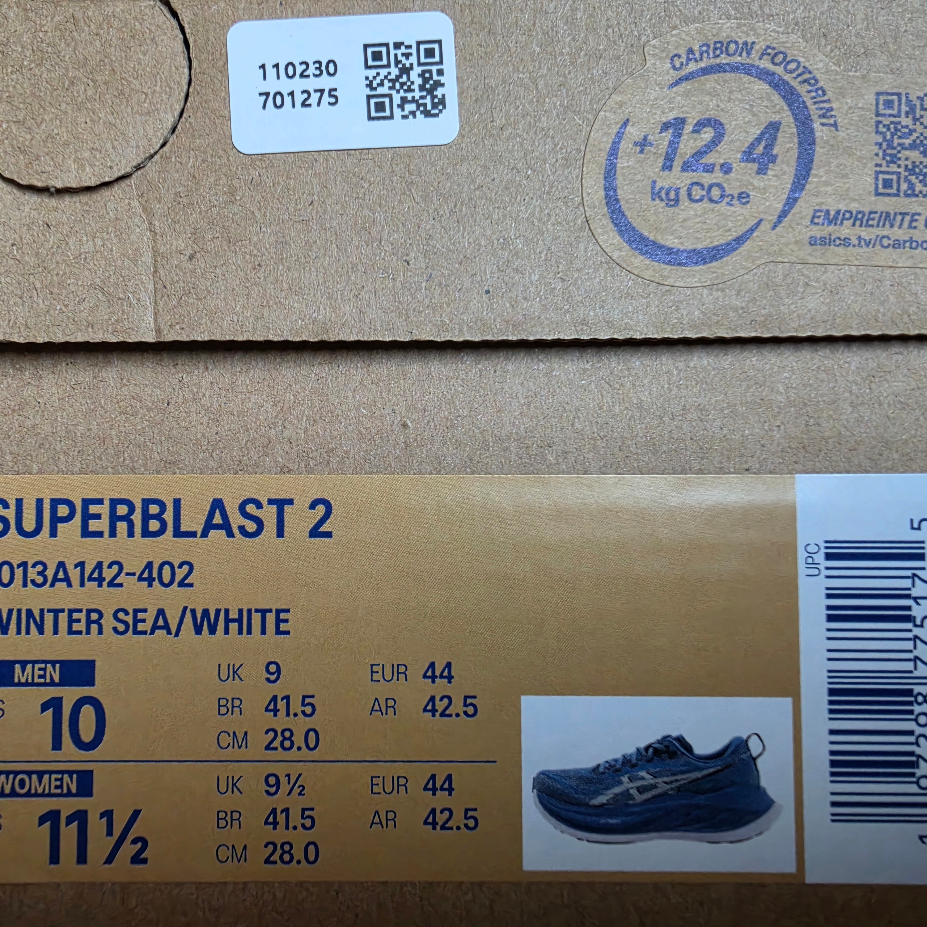Asics Superblast 2 Winter Sea White 착용 스타일 - 1