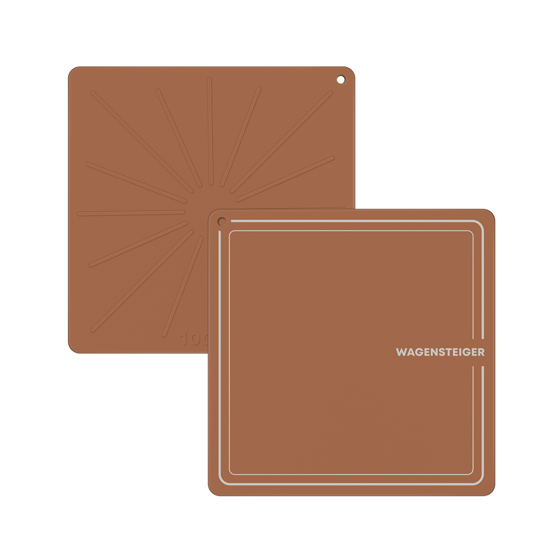 GUUDWA0553 WAGENSTEIGER Platinum Silicone Induction Protection Mat Square 22cm (Brown)