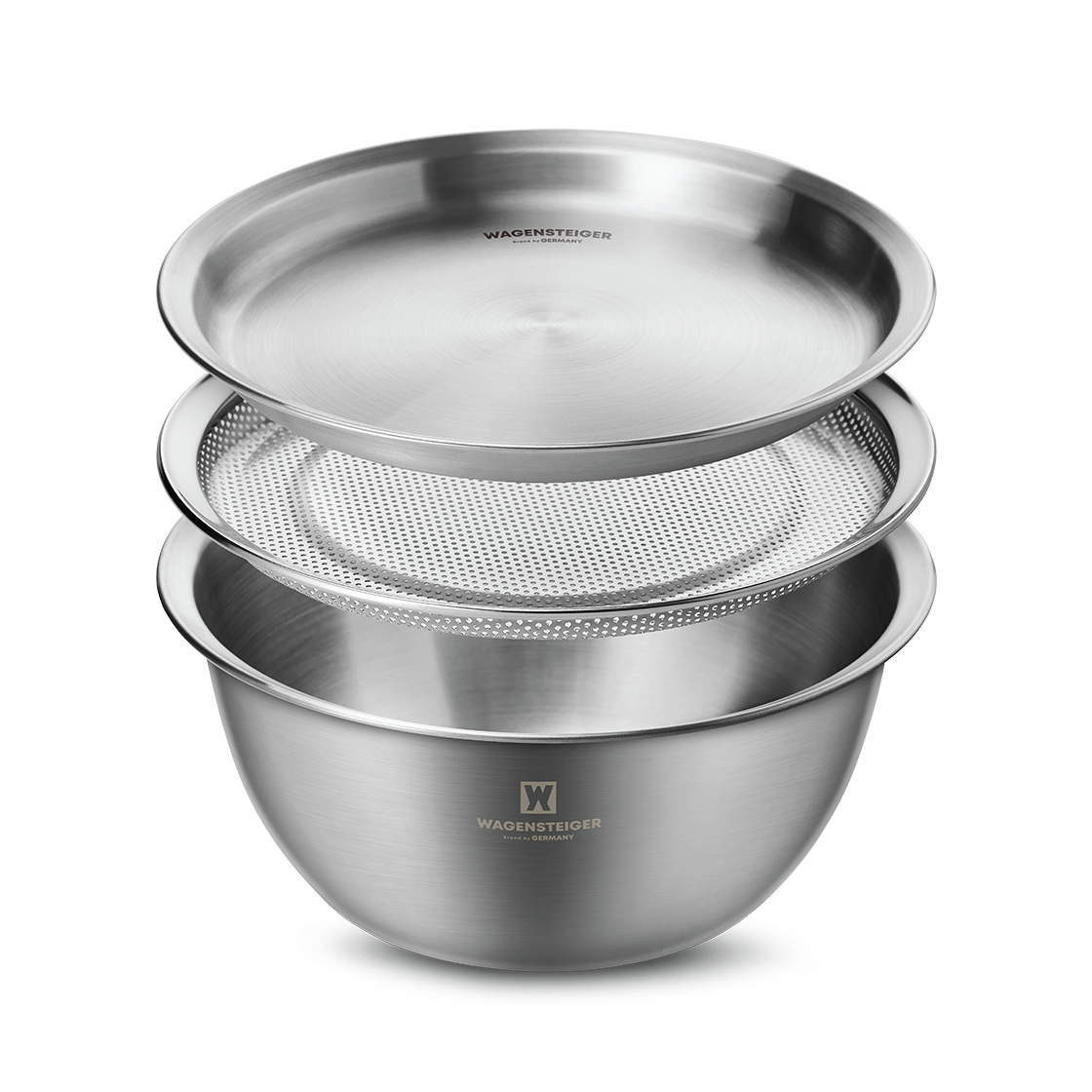 GUUDWA0381 WAGENSTEIGER Stainless Double Tray & Mix 3pcs 24cm