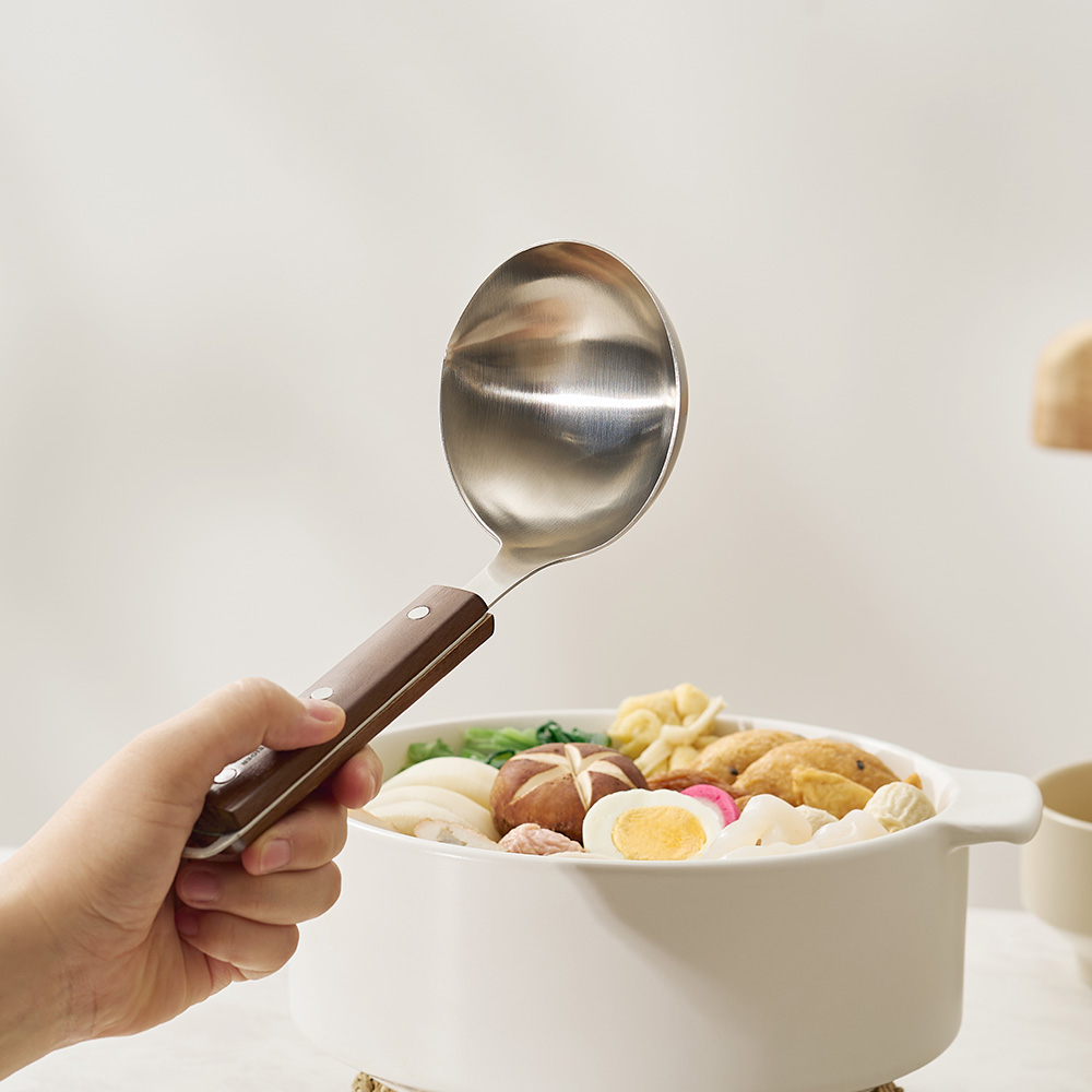 바겐슈타이거 스텐 304 우든 레이들(플레인)(WAGENSTEIGER Stainless 304 Wooden Ladle Plain) - 6