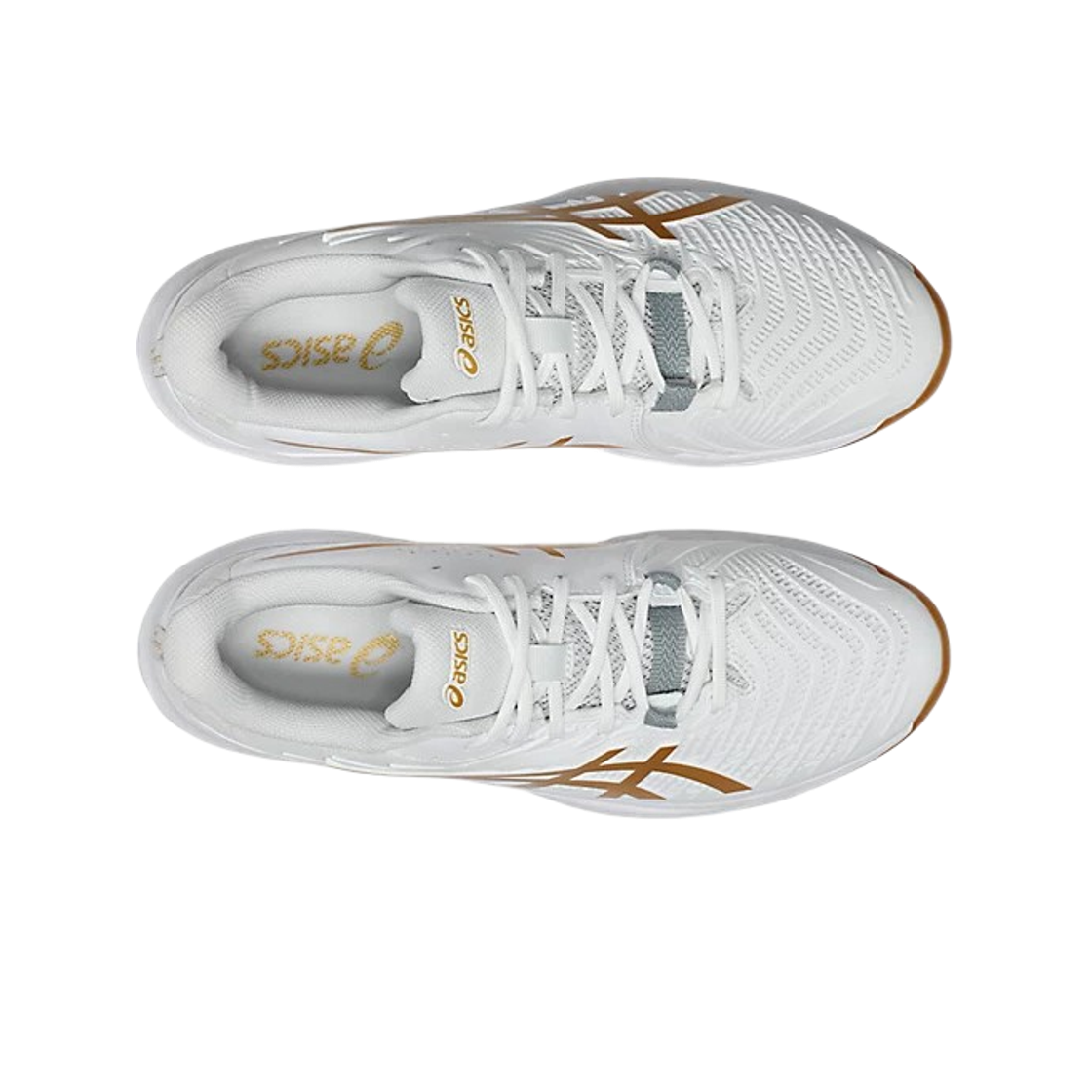 아식스 코트 컨트롤 FF 4 화이트 퓨어 골드 - D 스탠다드(Asics Court Control FF 4 White Pure Gold - D Standard) - 2