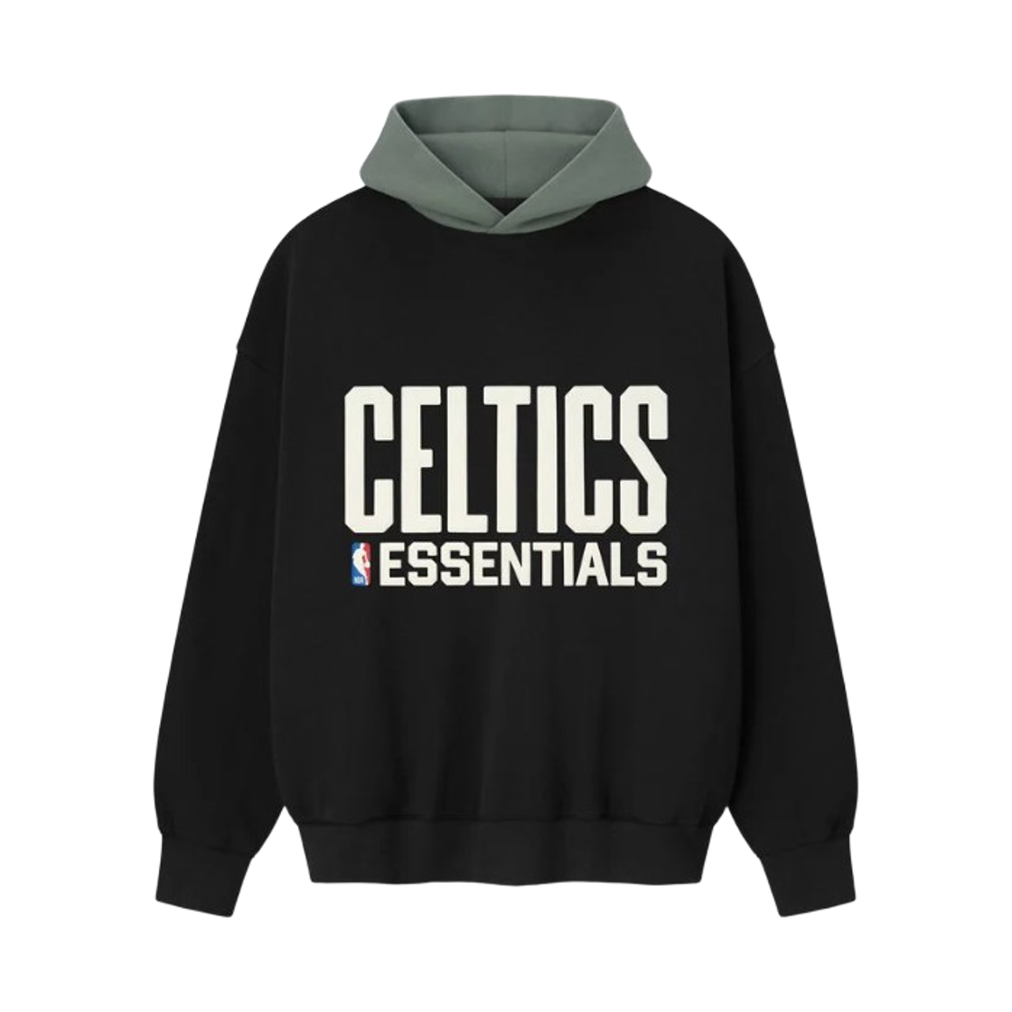 - Essentials x NBA Celtics Sport Hoodie Black Balsam Green - 25FW