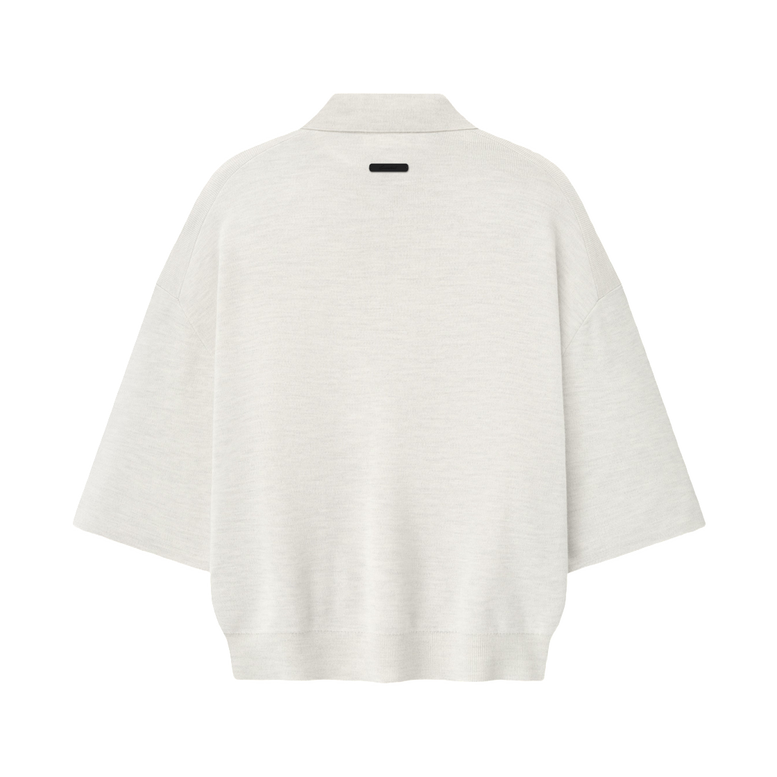 에센셜 시그니처 3/4 슬리브 90s 니트 폴로 오트밀 헤더 - 26SS(Essentials Signature 3/4 Sleeve 90s Knit Polo Oatmeal Heather - 26SS) - 2