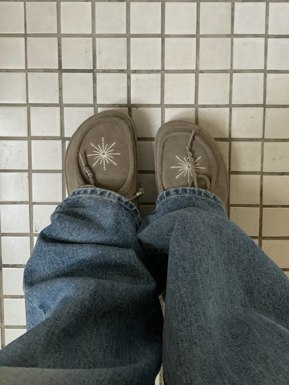 Millo Archive X Negative Three Crescendo Desert Mule Beige 착용 스타일