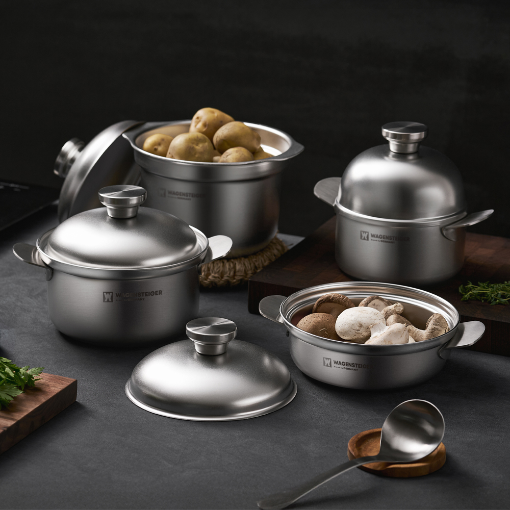 바겐슈타이거 로스탈 통5중 무연마 316 스텐 냄비 라이스팟(WAGENSTEIGER Lostal 5-Ply Abrasive-Free 316 Stainless Steel Pot Series (Rice Pot)) - 3