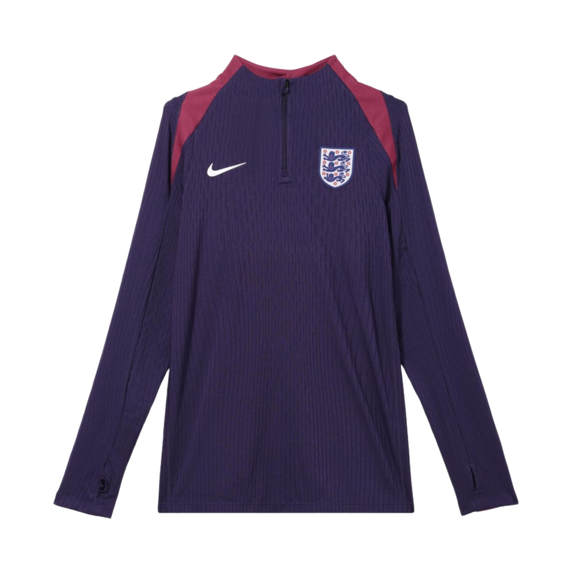 FJ2991-555 Nike England 2024 Dri-FIT Strike 1/4 Zip Long Sleeve Drill Top Purple Ink (FJ2991-555) (Non Marking Ver.)