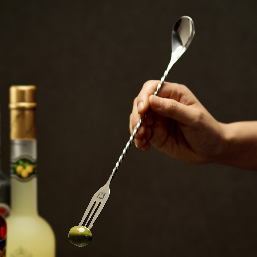 바겐슈타이거 스텐 304 홈텐딩 바스푼(포크형) 26cm 홈바 칵테일 하이볼(WAGENSTEIGER Stainless 304 Hometending Bar Spoon (Fork-end) 26cm) - 6