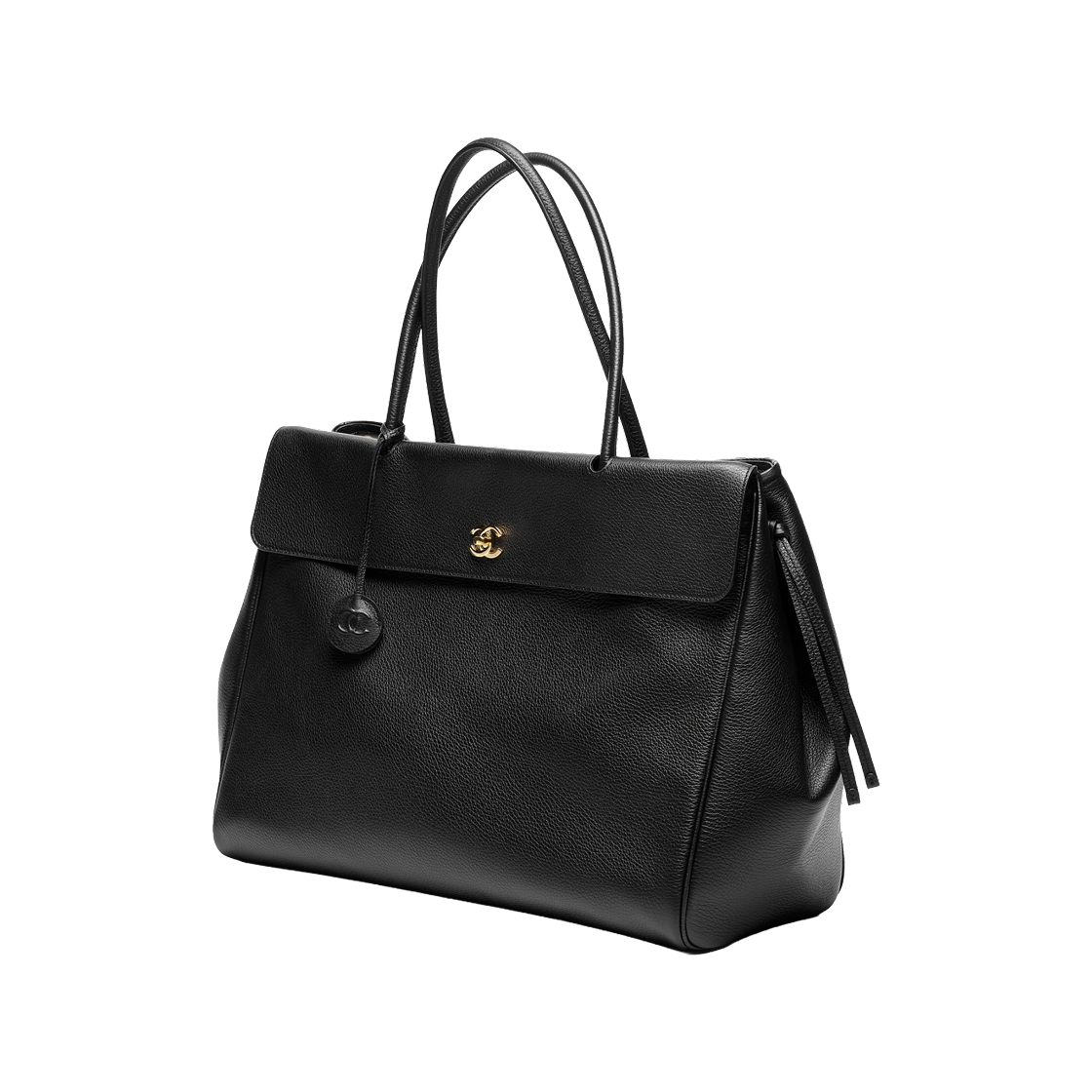 샤넬 라지 쇼핑백 그레인드 카프스킨 & 골드 메탈 블랙(Chanel Large Shopping Bag Grained Calfskin & Gold Black) - 2