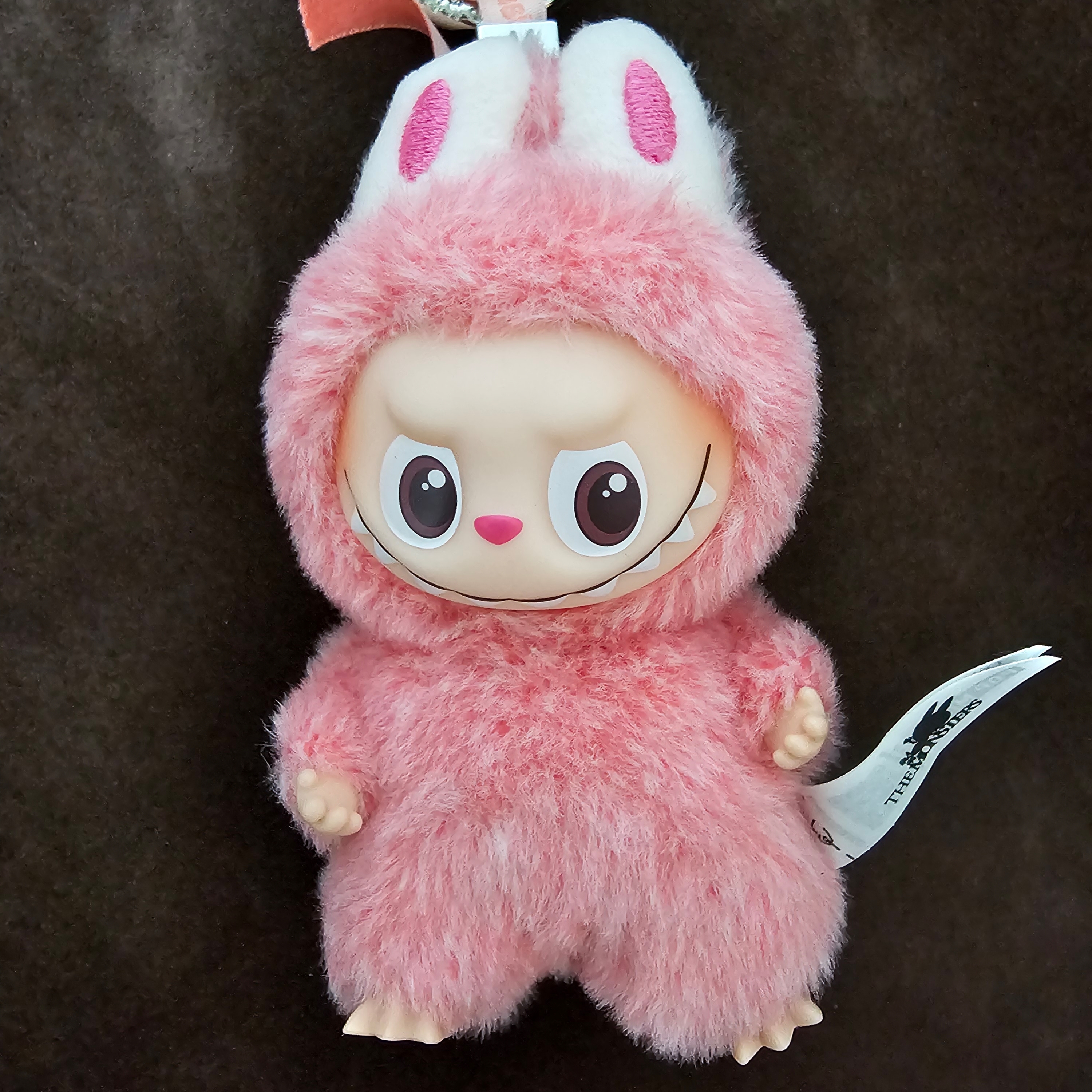 Pop Mart Labubu The Monsters Pin For Love Series Vinyl Plush Pendant (A-M) Heart (Opened Case) 착용 스타일