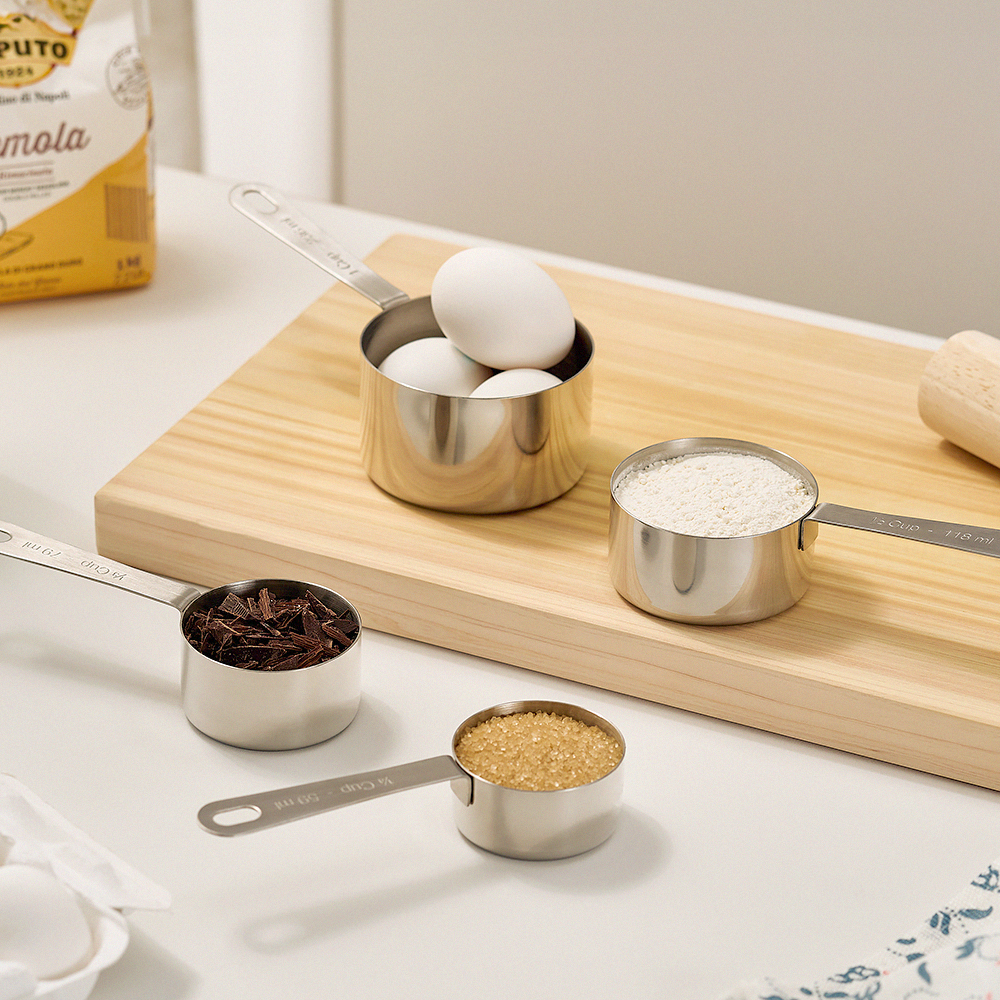 바겐슈타이거 스텐 계량컵 4pcs(WAGENSTEIGER Stainless Measuring Cup 4pcs Set) - 2