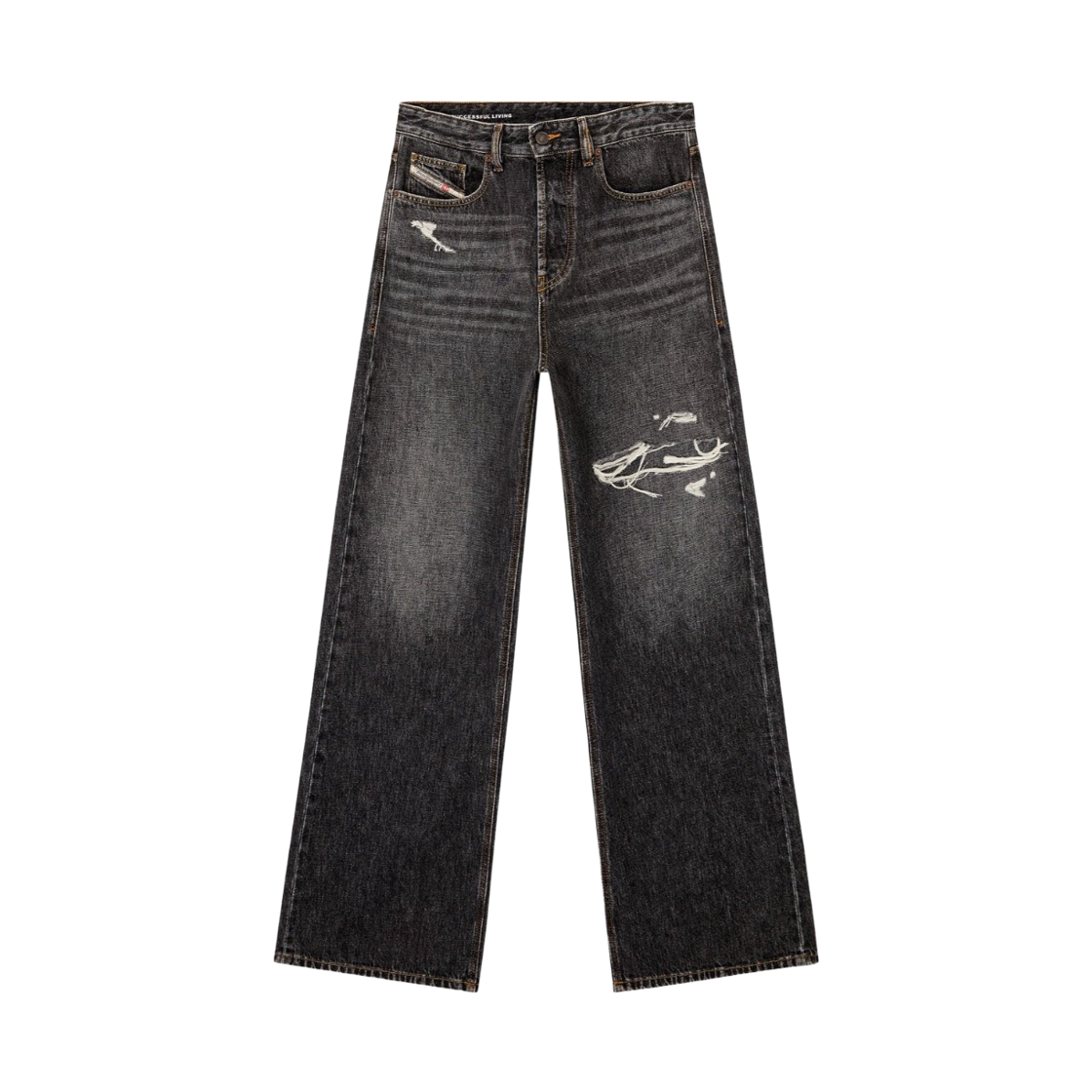 디젤 릴렉스드 D-라이즈 007dn 진 블랙 다크 그레이(Diesel Relaxed Jeans D-Rise 007dn Black Dark Grey)