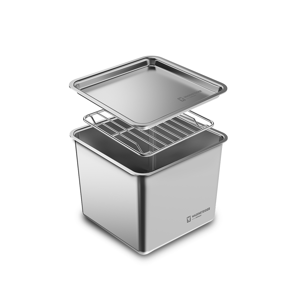 바겐슈타이거 콰트라트 스텐 304 캐니스터 깊은형 중 1500ml(WAGENSTEIGER Quatrat Stainless 304 Canister Deep - M 1500ml) - 6