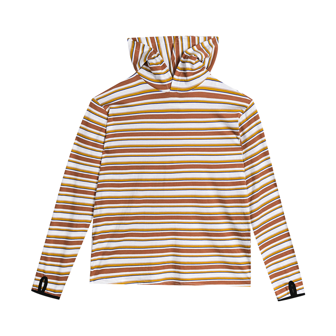 디아더생츄어리 서큘러 타입 스트라이프 후디 브라운(THE ATHER SANCTUARY Circular Type Striped Hoodie Brown) - 2