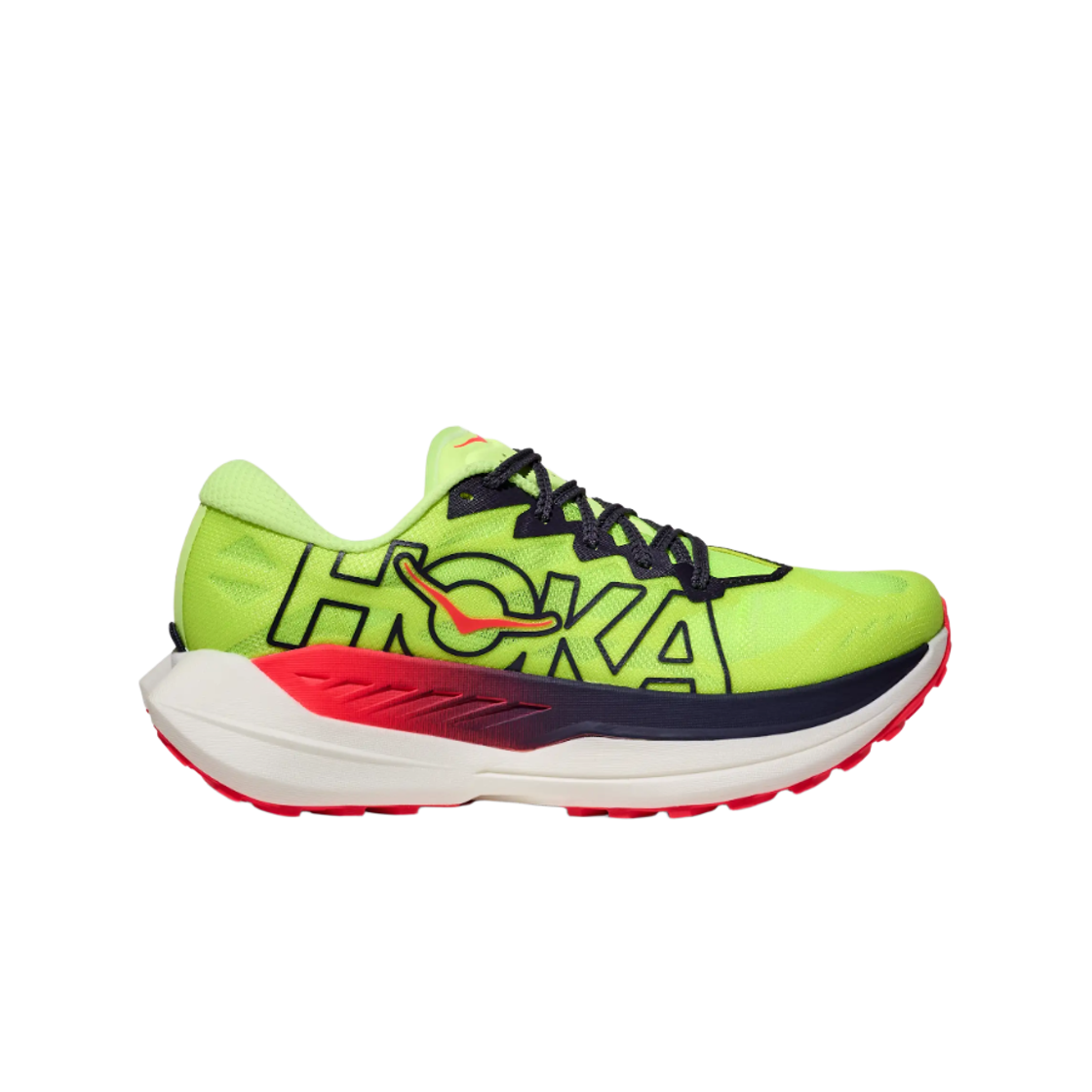 1176331-NZN (W) Hoka Rocket X Trail Neon Yuzu Neon Flame