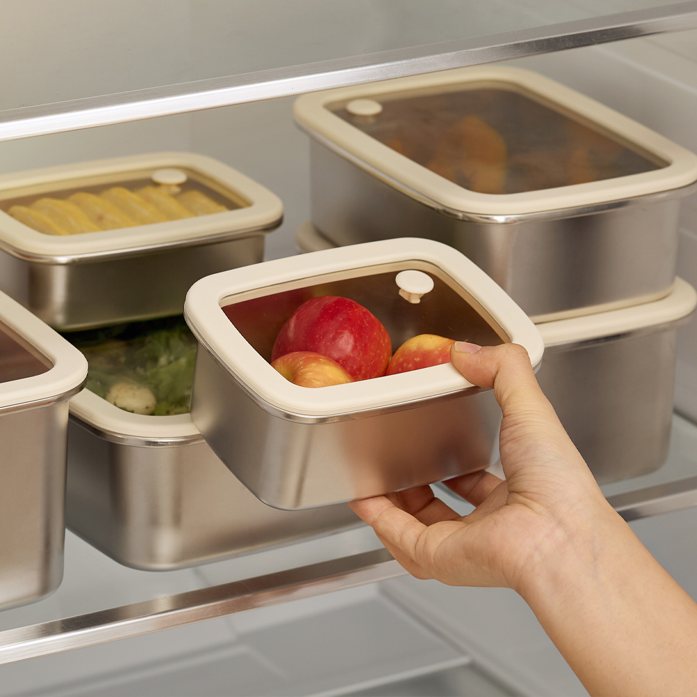 바겐슈타이거 클라 스텐 304 박스 시리즈 400ml(WAGENSTEIGER Klar Stainless 304 Food Container Shallow 400ml) - 2
