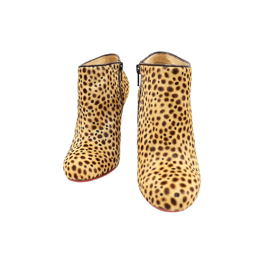 ITN2AA4REWVQ Christian Louboutin Leopard Pony Hair BELLE 100 Women's Ankle Boots 35