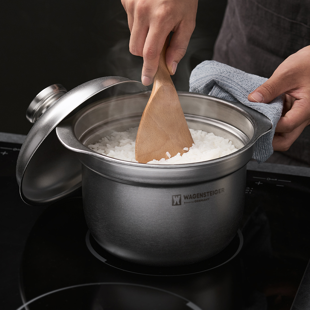 바겐슈타이거 로스탈 통5중 무연마 316 스텐 냄비 라이스팟(WAGENSTEIGER Lostal 5-Ply Abrasive-Free 316 Stainless Steel Pot Series (Rice Pot)) - 6