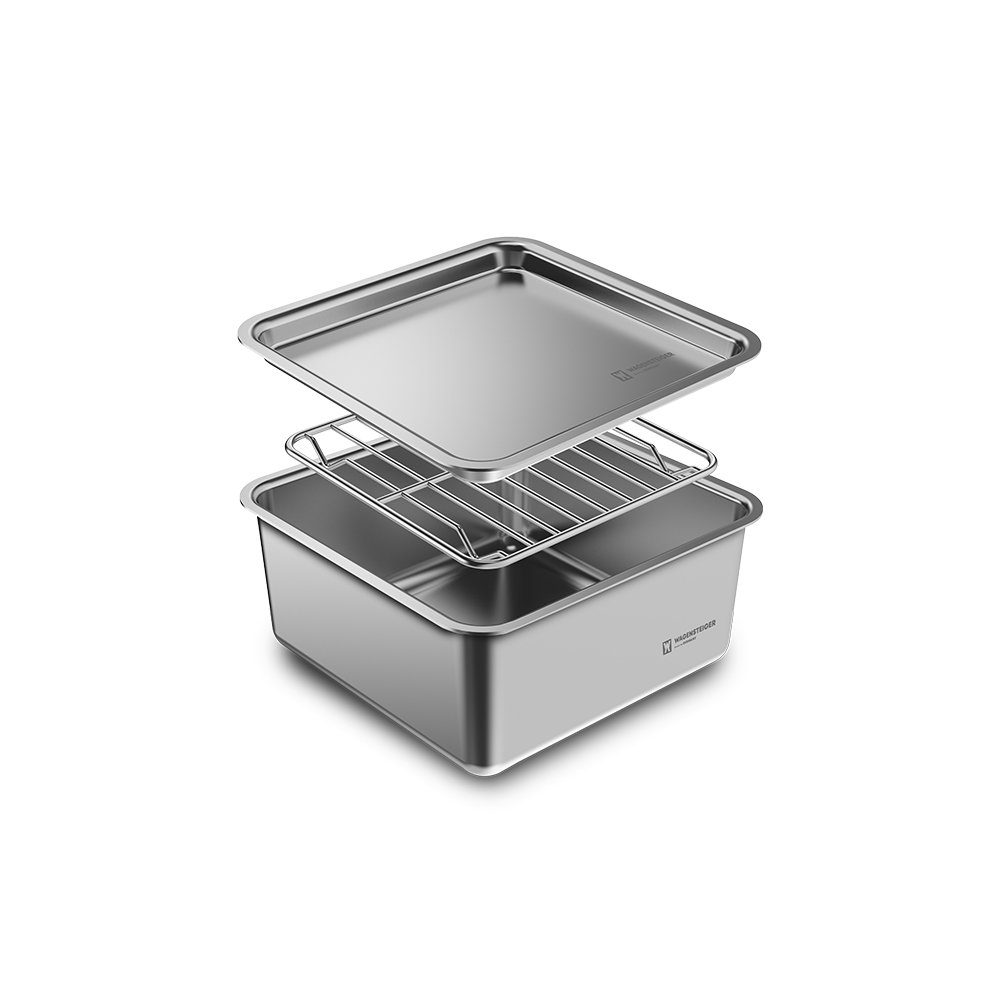 바겐슈타이거 콰트라트 스텐 304 캐니스터 낮은형 중 750ml(WAGENSTEIGER Quatrat Stainless 304 Canister Shallow - M 750ml) - 6