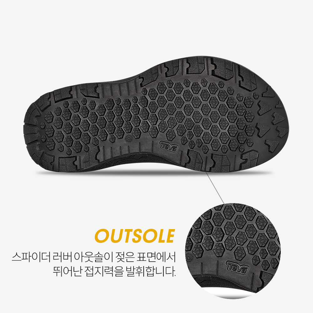 테바 여성 하이드라트렉 샌들 BLK(TEVA Women Hydratrek Sandal BLK) - 6