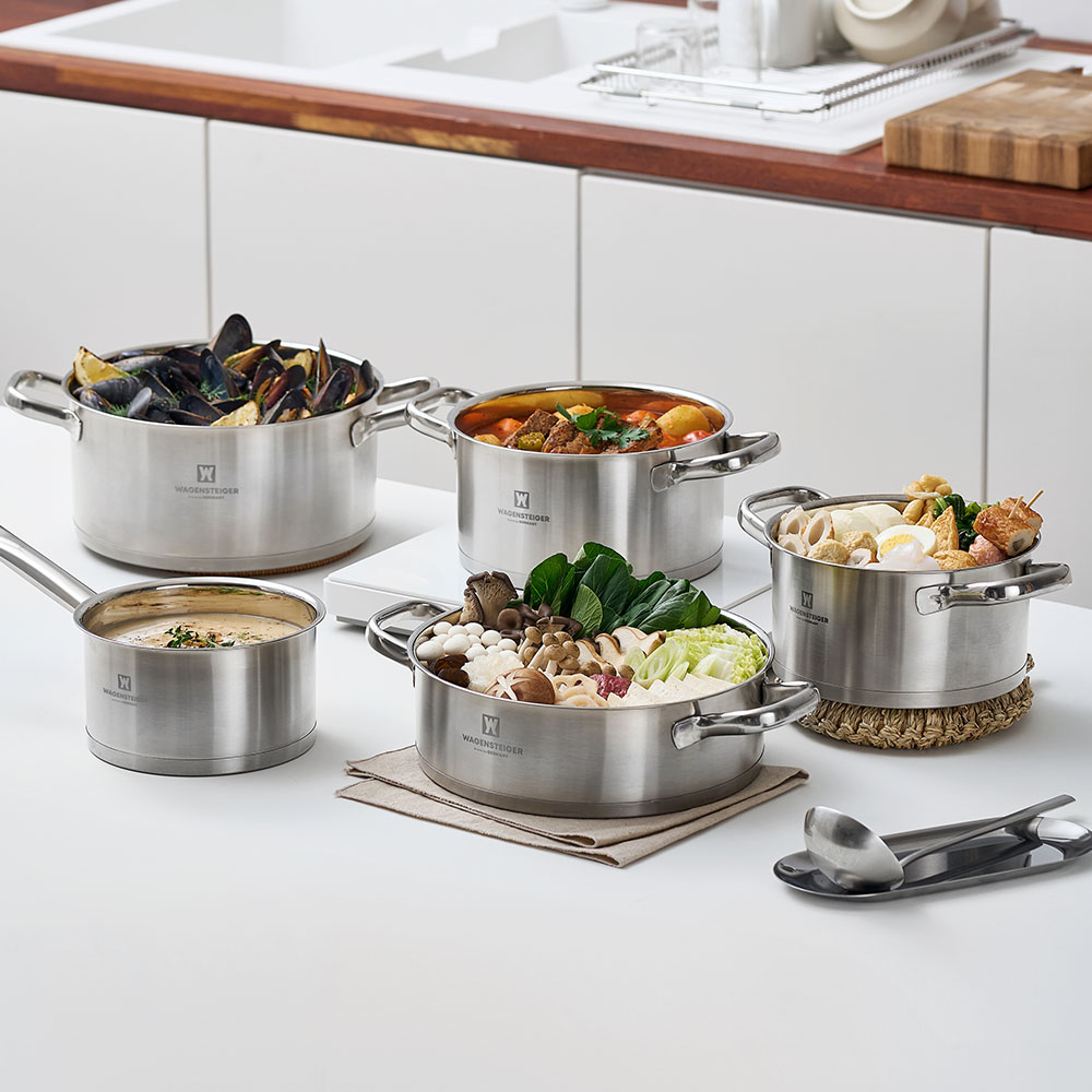 바겐슈타이거 티프 IH 스텐 냄비 전골 26cm(WAGENSTEIGER TIFF IH Stainless Pot Shallow 26cm) - 3