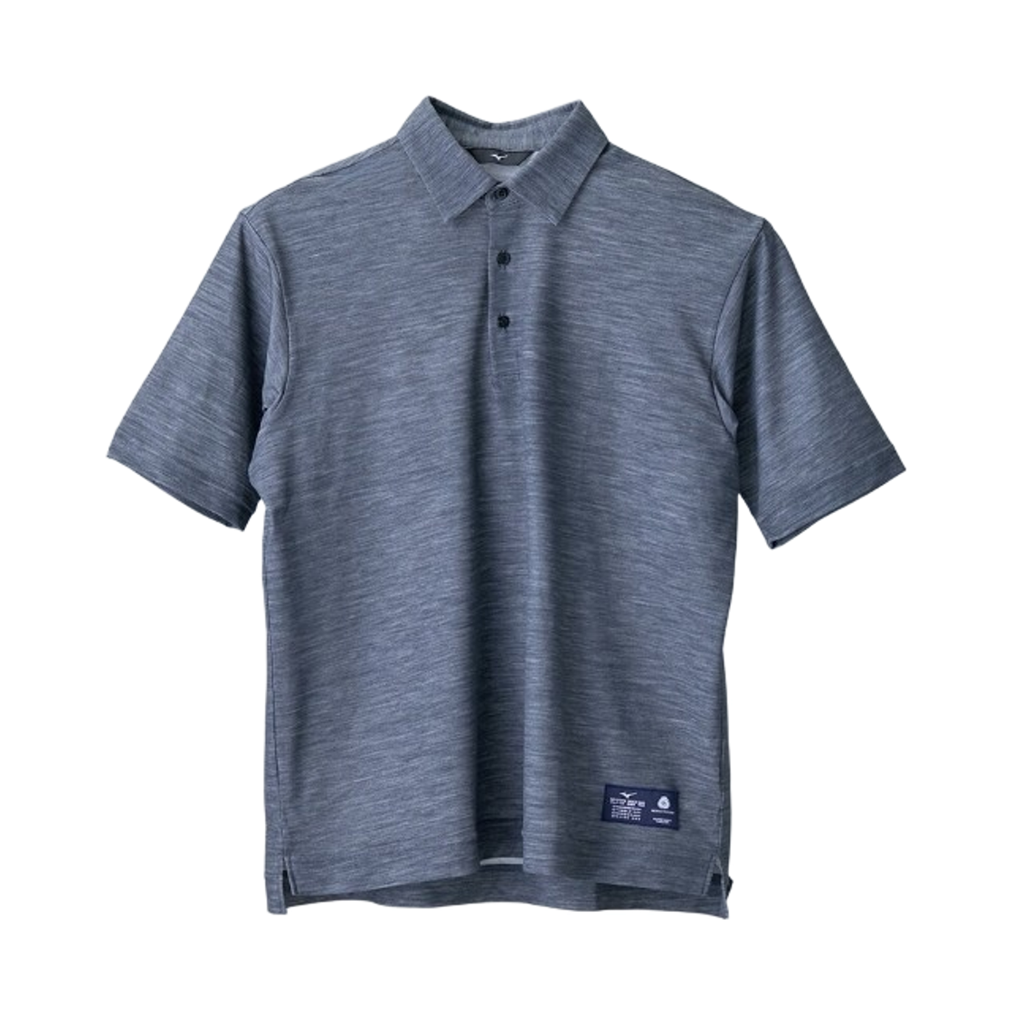 미즈노 365 올인원 메리노 울 폴로 셔츠 차콜 그레인(Mizuno 365 All-In-One Merino Wool Polo Shirt Charcoal Grain)