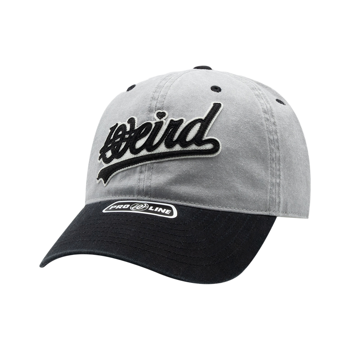 위얼드월드 웨이브로고 피그먼트 배색 볼캡(Weird World Wave Logo Pigment Color Block Ball Cap)