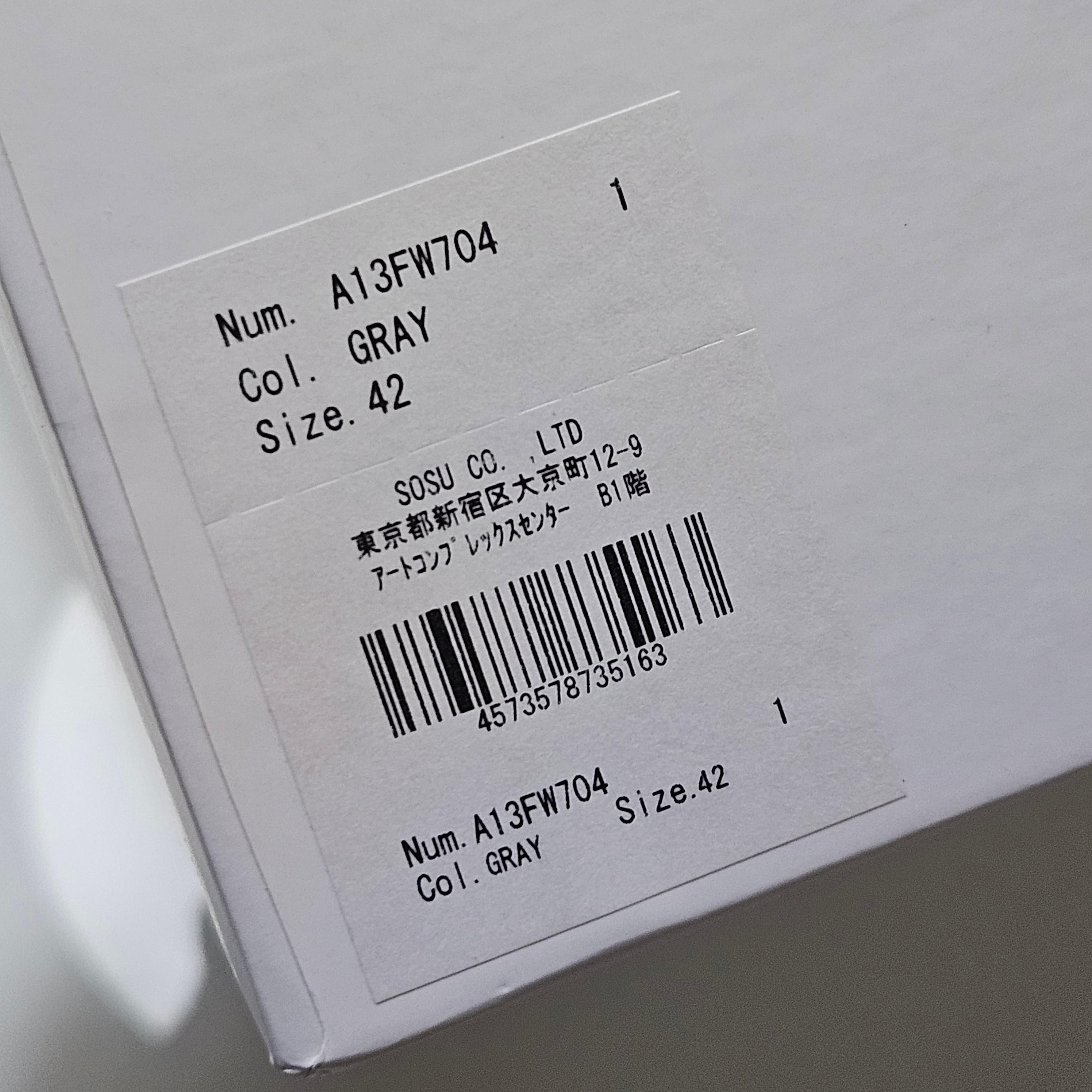 Maison Mihara Yasuhiro Keith OG Sole Canvas Low-top Sneakers Gray 착용 스타일 - 3