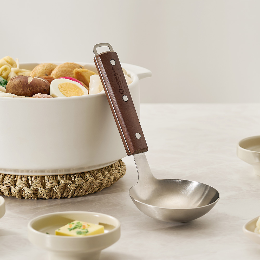 바겐슈타이거 스텐 304 우든 레이들(플레인)(WAGENSTEIGER Stainless 304 Wooden Ladle Plain) - 2