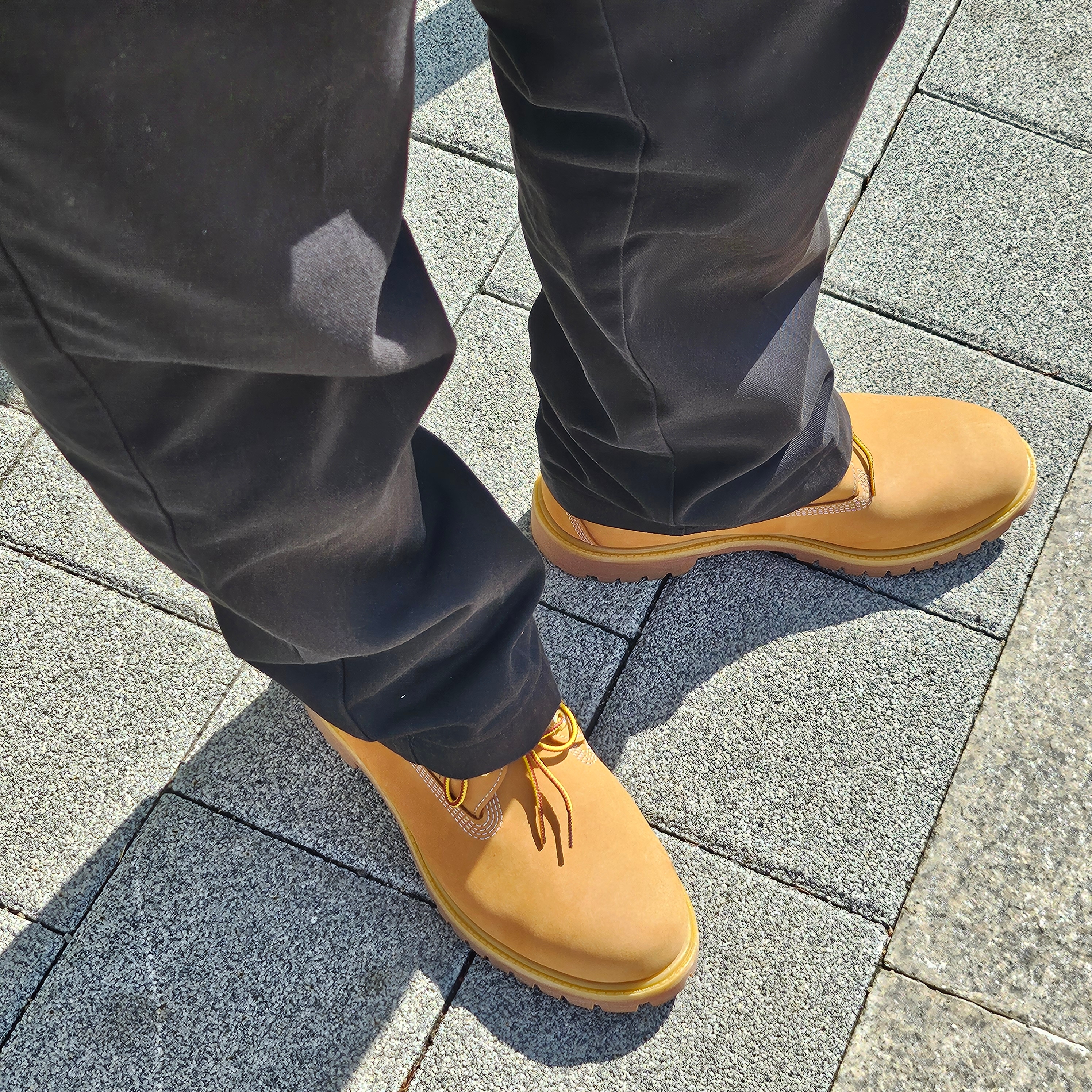 Timberland Premium 6 inch Waterproof Boot Wheat Nubuck - Wide 착용 스타일 - 3