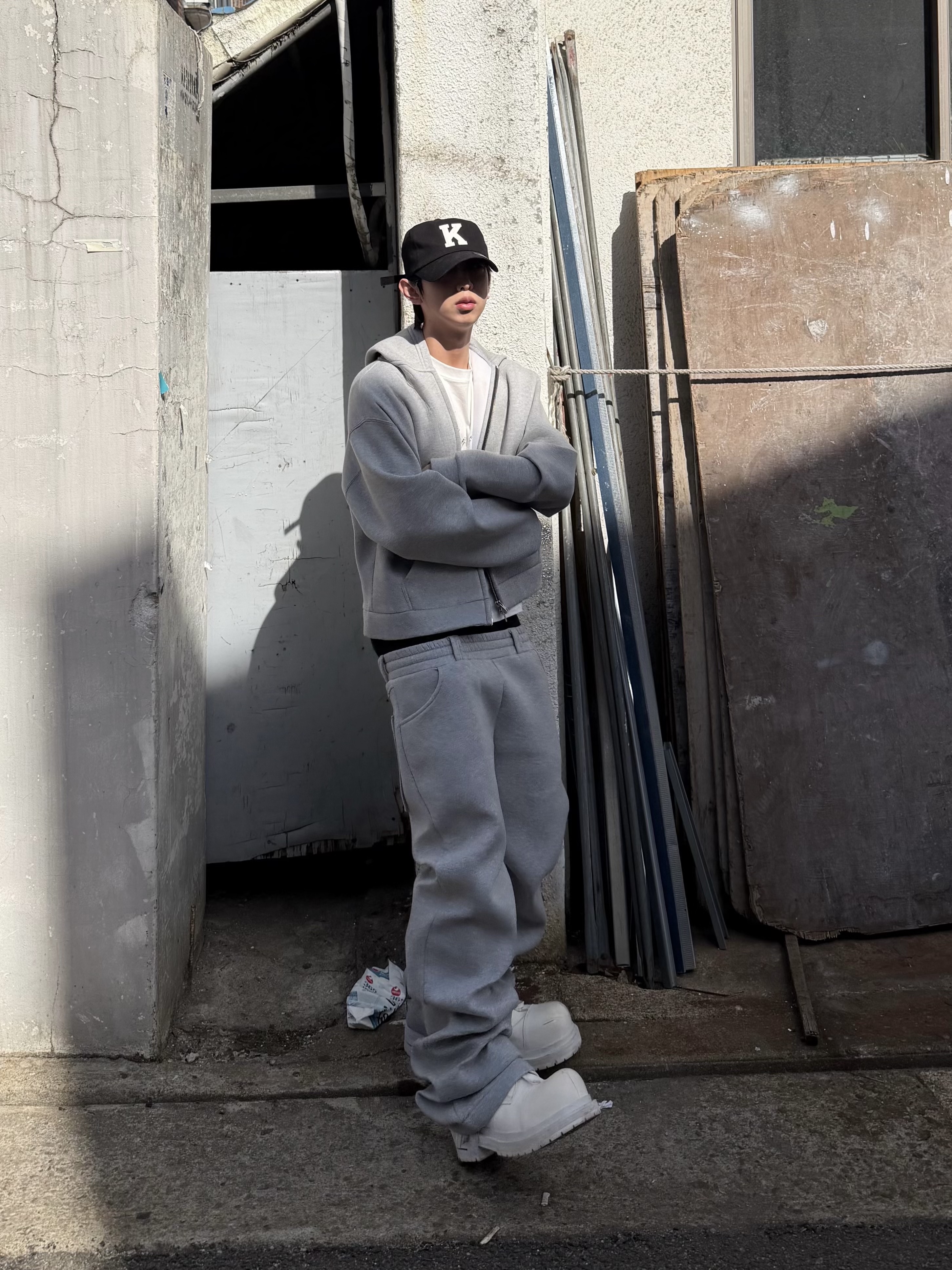 Kamien x KOIN SEOUL K Logo Ball Cap Black, [KREAM 단독] Kamien x KOIN SEOUL K Logo Ball Cap Black 착용 스타일 - 3