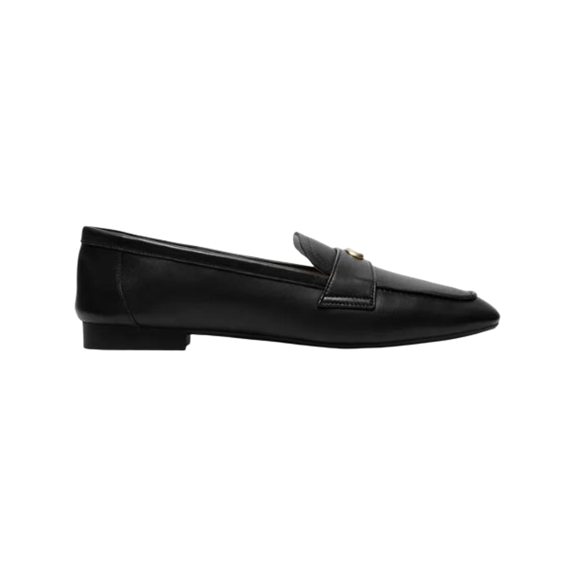 (W) 코치 스컬프티드 C 로퍼 블랙((W) Coach Sculpted C Loafers Black) - 1