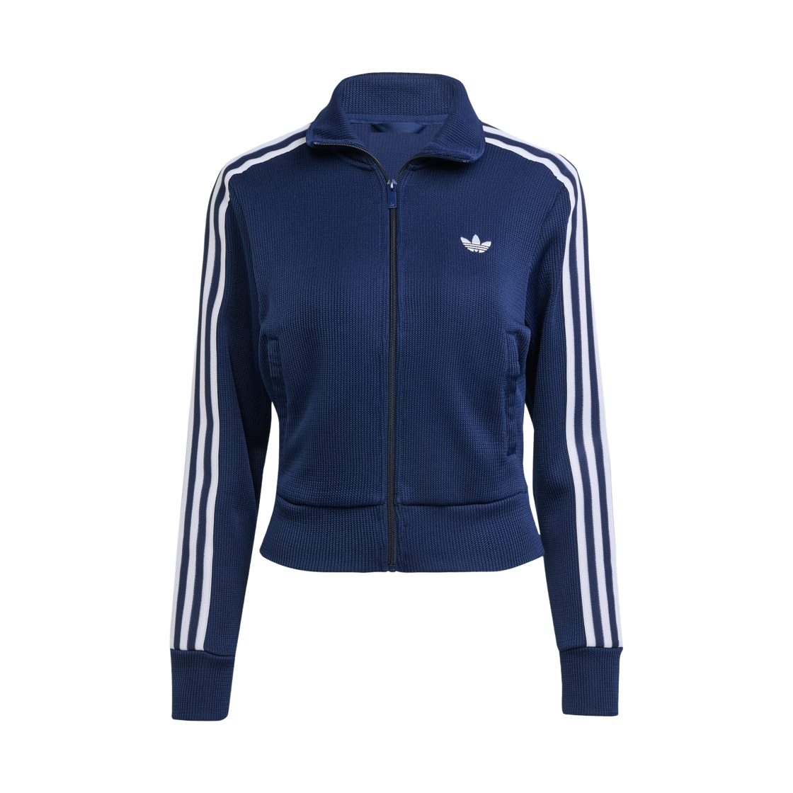 (W) 아디다스 파이어버드 아디컬러 니트 트랙 탑 나이트 인디고 화이트 - KR 사이즈((W) Adidas Firebird Adicolor Knit Track Top Night Indigo White - KR Sizing)