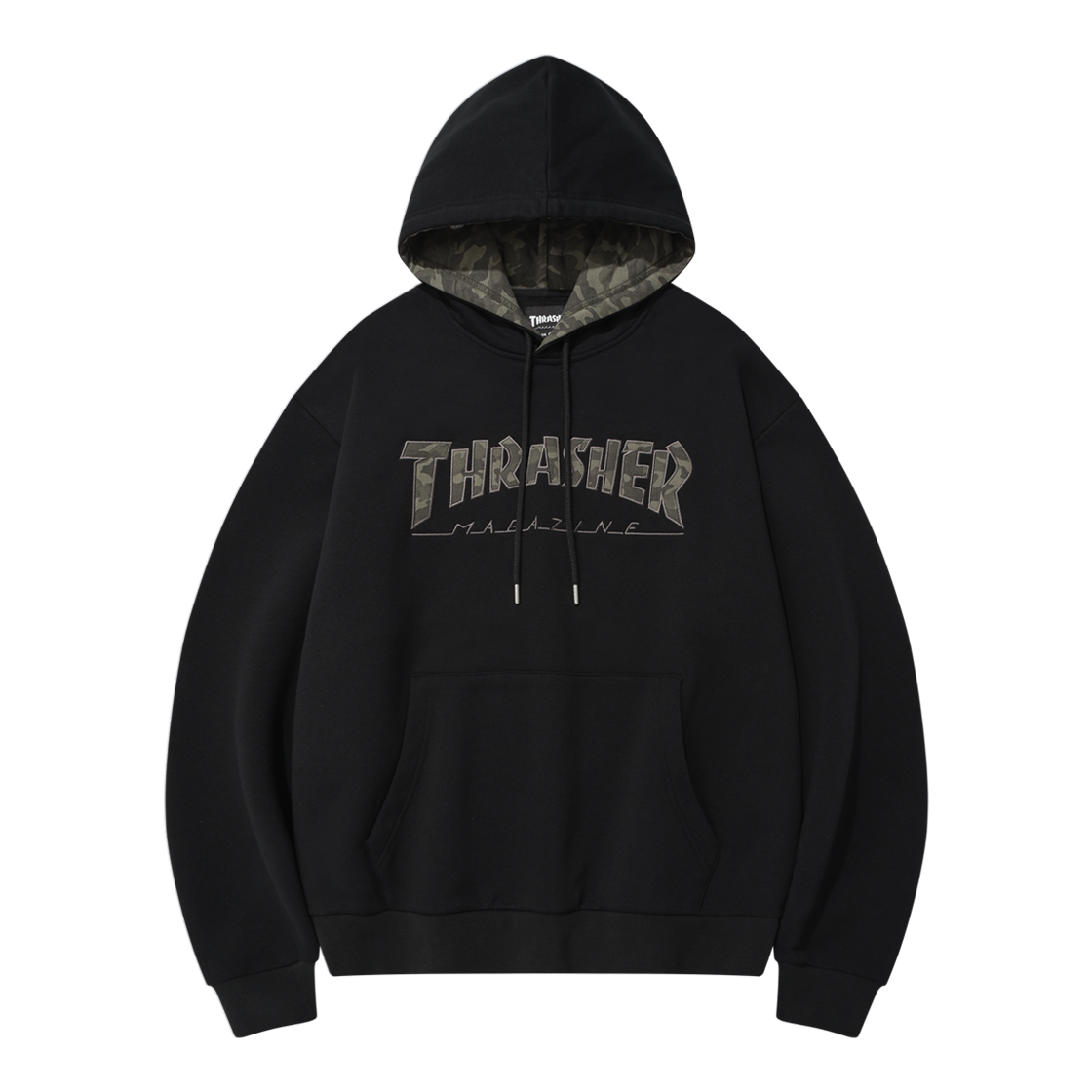 트레셔 매거진 체크 포인트 후디 블랙(THRASHER Magazine Check Point Hoodie Black)