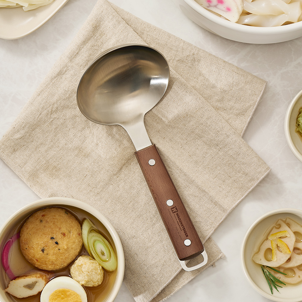 바겐슈타이거 스텐 304 우든 레이들(플레인)(WAGENSTEIGER Stainless 304 Wooden Ladle Plain) - 4