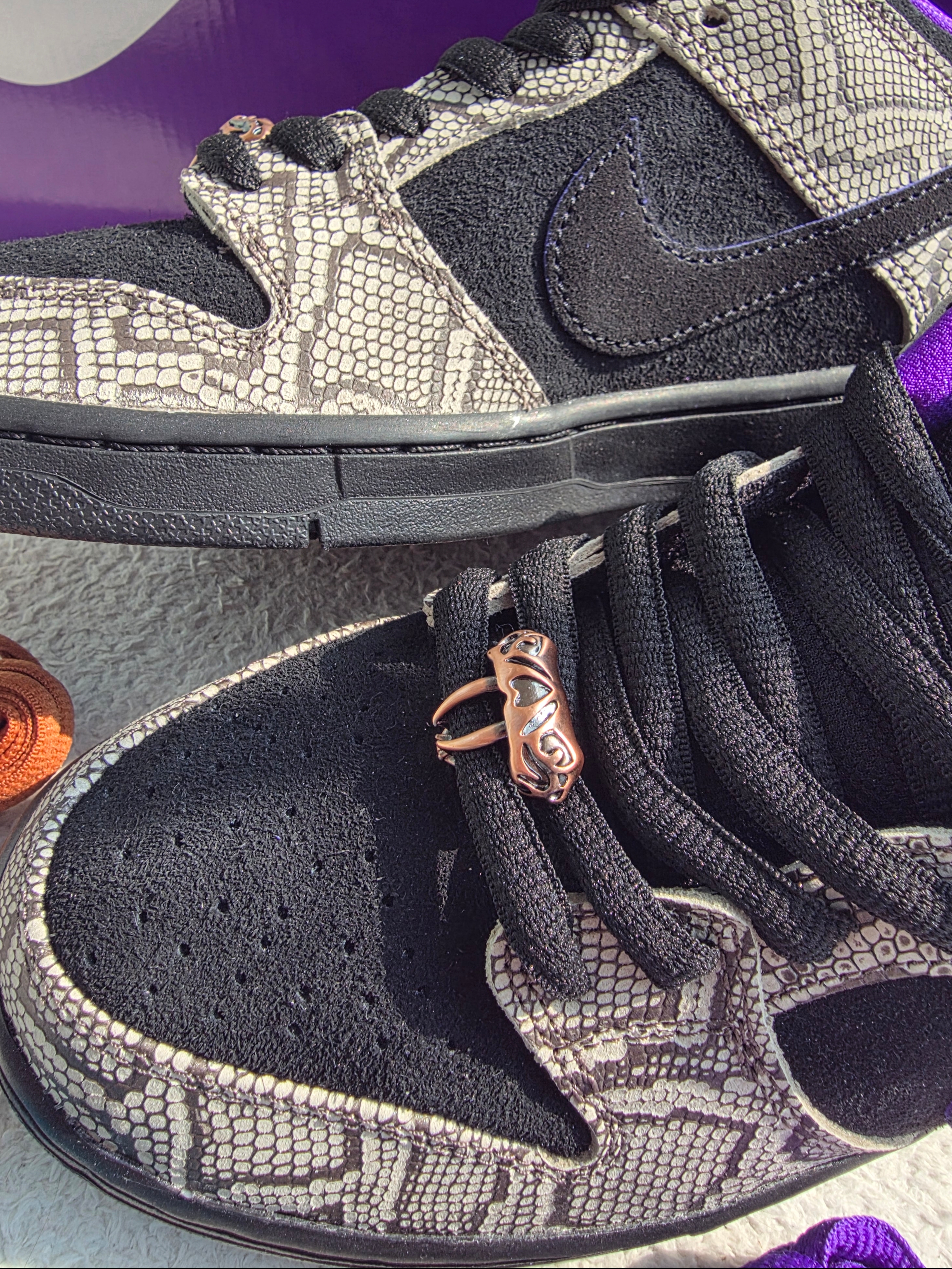 Nike x Dashawn Jordan SB Dunk Low String Black 착용 스타일 - 3