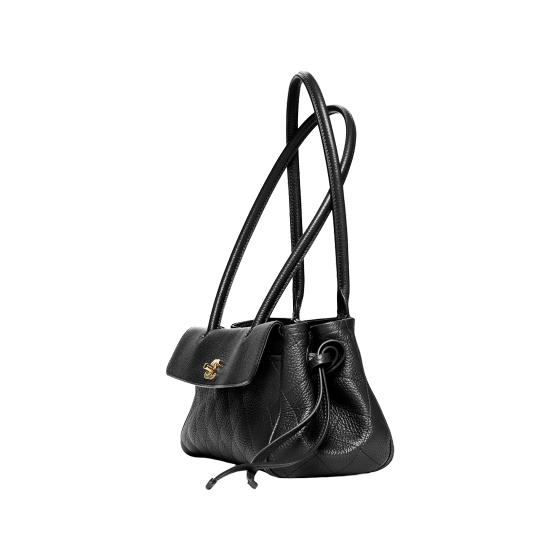 샤넬 스몰 쇼핑백 그레인드 카프스킨 & 골드 메탈 블랙(Chanel Small Shopping Bag Grained Calfskin & Gold Black) - 3