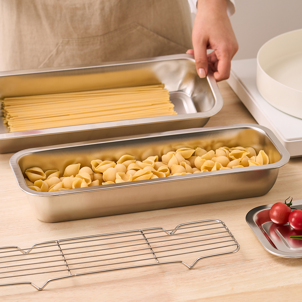 바겐슈타이거 스텐 사각 트레이세트 모듈 2호(WAGENSTEIGER Stainless Modular Square Tray Set No.2) - 4