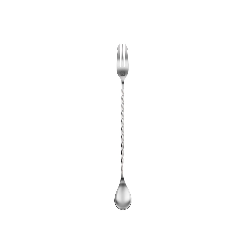 바겐슈타이거 스텐 304 홈텐딩 바스푼(포크형) 26cm 홈바 칵테일 하이볼(WAGENSTEIGER Stainless 304 Hometending Bar Spoon (Fork-end) 26cm) - 3