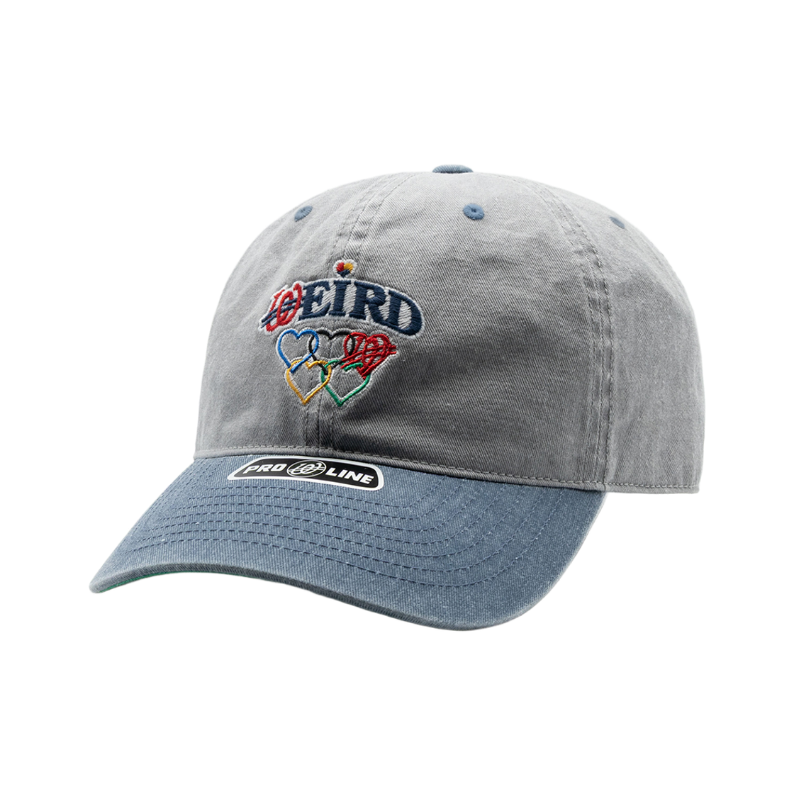 위얼드월드 올림픽 아크로고 피그먼트 배색 볼캡(Weird World Olympic Acro Logo Pigment Color Block Ball Cap)