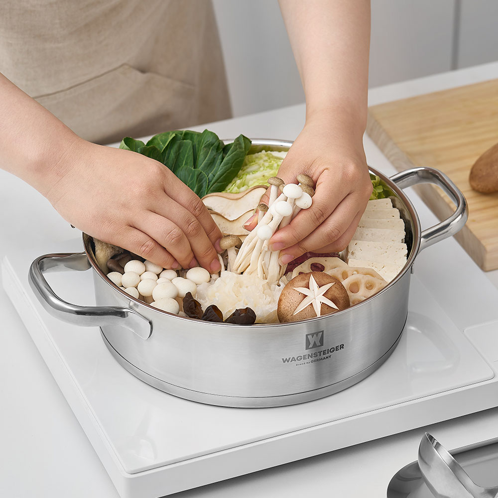 바겐슈타이거 티프 IH 스텐 냄비 전골 26cm(WAGENSTEIGER TIFF IH Stainless Pot Shallow 26cm) - 6