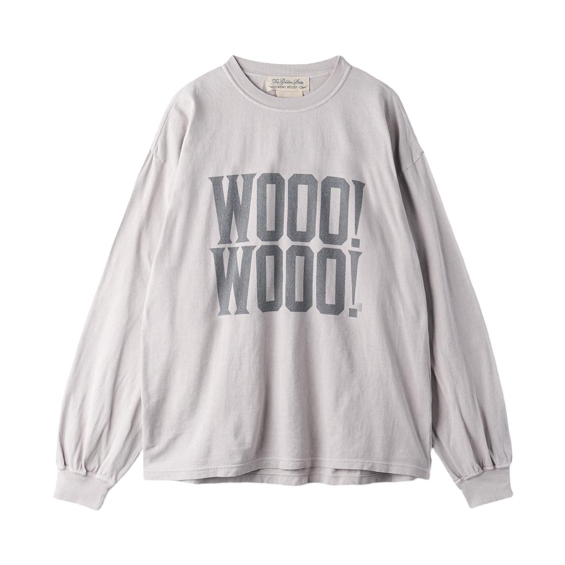 레미 릴리프 WOOO 프린티드 SP 피니시 저지 롱 슬리브 티셔츠 S.그레이(Remi Relief WOOO! Printed SP Finish Jersey Long Sleeve T-Shirt Shirt S.Gray)