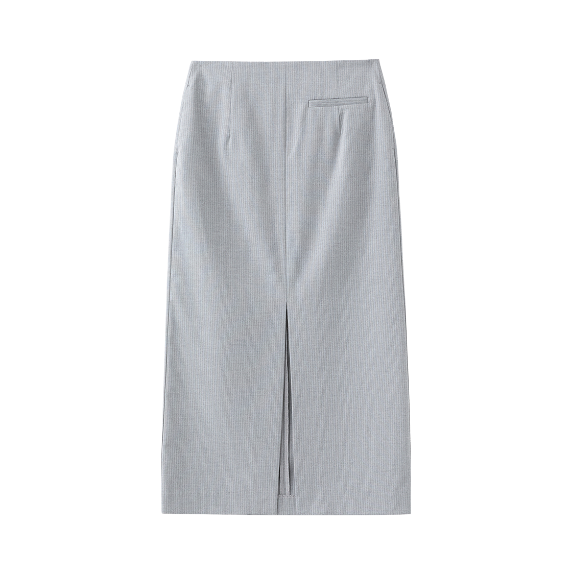 (W) 수아레 우먼 프론트 슬릿 맥시 스커트 라이트 그레이((W) Suare Woman Front Slit Maxi Skirt Light Grey) - 1