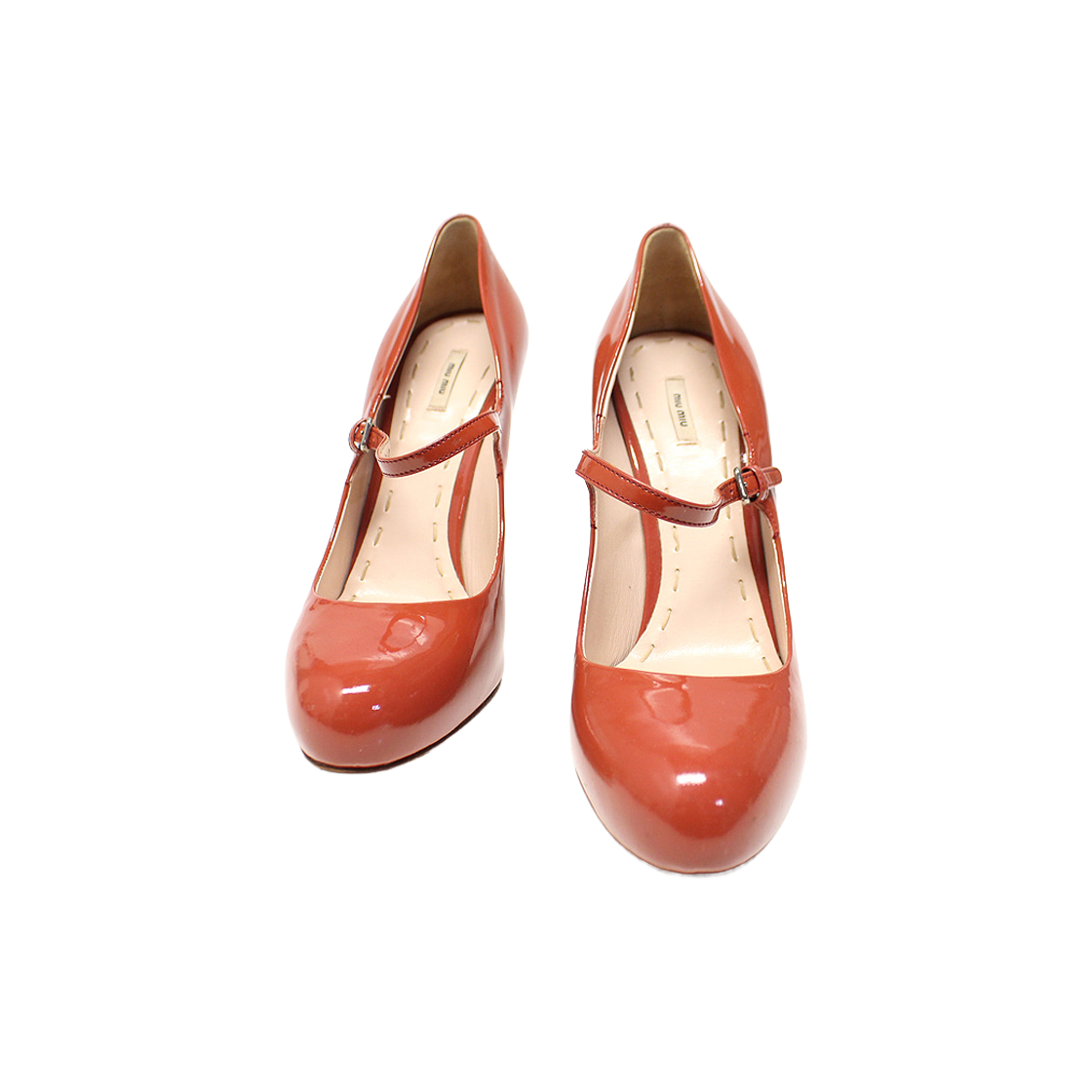 미우미우 페이던트 레더 스트랩 메리 제인 펌프스 여성 구두 39(Miu Miu Patent Leather Strap Mary Jane Pumps, Women's Size 39) - 1